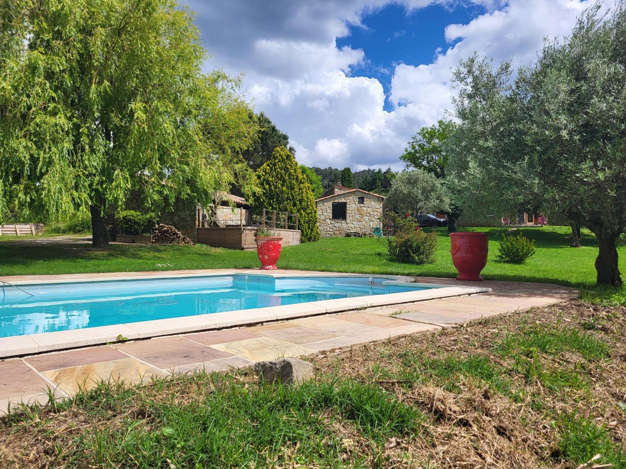 Mas De Bouilhac Gite Et Insolite Pranles Buitenkant foto