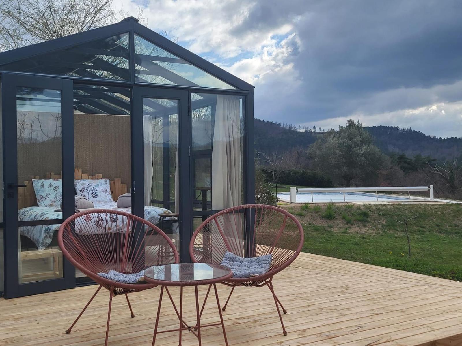 Mas De Bouilhac Gite Et Insolite Pranles Buitenkant foto